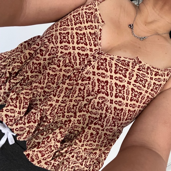 Patrons of Peace Boho Artisan S Crop Tank Top Shirt Blouse Baby Doll Lolita Sexy - Picture 3 of 7